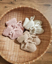 La Bebe™ Lambswool Natural Eco Socks/Booties Art.236716 Natural wool socks/boots for newborns