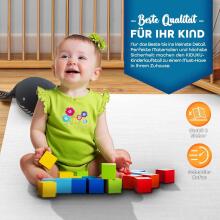 Kidu® Wood Playpen XXL  Art.237351 White/Natural