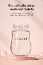 Oberni Anti-Colic Glass Baby Bottle Art.237438 Blue