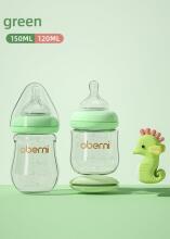 Oberni Anti-Colic Glass Baby Bottle Art.237439 Green