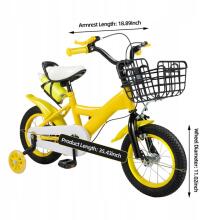 Kids Bike Wheels Collas 12' Yellow Art.238297  Vaikų dviratis su dviračiu