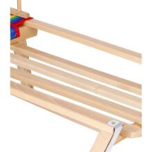 Wooden sled with backrest and seat and handle Springos SAN006 90 x 32 cm