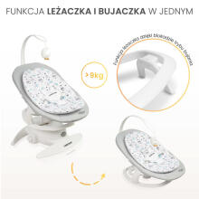 Bebe Basic Rocker Noco Art.239261 Graphite Детский шезлонг-качели 2 в 1