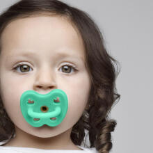 Hevea Natural Rubber Pacifier Anatomical Art.239432 Powder Pink/Rosewood Natural anatomical 3-36 month
