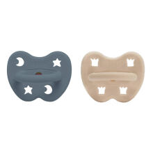 Hevea Natural Rubber Pacifier Anatomical Art.239436 Sand/Ocean Blue Natural anatomical 3-36 month