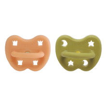 Hevea Natural Rubber Pacifier Anatomical Art.239439 Avocado/Apricot Natural anatomical 3-36 month