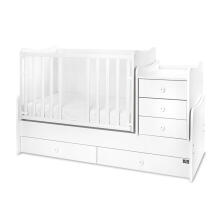 Lorelli Maxi Plus Art.10150580041P White/Stone Baby Crib-Transformer