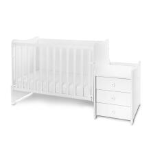 Lorelli Maxi Plus Art.10150580041P White/Stone Baby Crib-Transformer