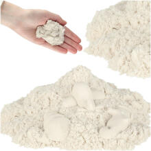 Bebe Basic Kinetic Super Sand Art.KX9568_9 White kinetic sand for modeling (1 kg)