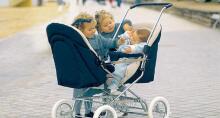 Arrue Classic Navy Art.240309 Children's exclusive, classic stroller 2 in 1