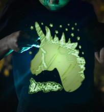 Splat Planet T-Shirt Unicorn Art.SPG0011  Детская футболка (светится в темноте)