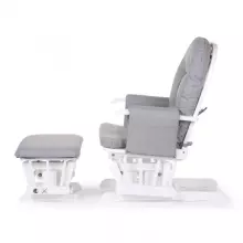Mendler Relaxing Rocking Chair Art.HWC-C76 Velvet Grey supamoji kėdė