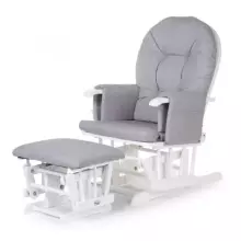Mendler Relaxing Rocking Chair Art.HWC-C76 Velvet Grey supamoji kėdė