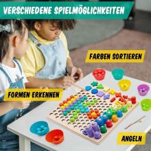 Faerly® Montessori Toy Magnetic Game 5 in 1 Art.241385  Деревянный пазл Монтессори