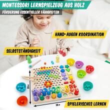 Faerly® Montessori Toy Magnetic Game 5 in 1 Art.241385  Деревянный пазл Монтессори