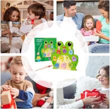 Generisch Magnetic Fishing Games Frog Art.241387 Montessori medinė dėlionė