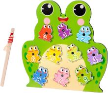 Generisch Magnetic Fishing Games Frog Art.241387 Montessori medinė dėlionė