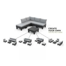 Garden furniture set Elements Balcony Set gray/light gray
