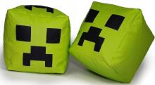 Qubo™ The Cube 50 Minecraft Art.241479 Apple Pupų maišelio pufas
