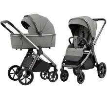 Baby stroller 2in1 CARRELLO Omega CRL-6530/1 2025 Superb Grey