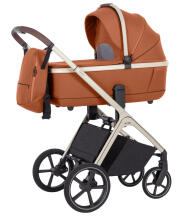 Vaikiškas vežimėlis 2w1 CARRELLO Vector CRL-6550 Coral Orange