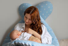 La Bebe™ Moon Сotton Maternity Pillow  Art.246547 Large pregnancy pillow with Memory Foam filling (especially soft and quiet filling) 195cm