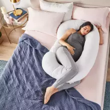 La Bebe™ Maternity Satin Pillow Sì - Duo Art.246555 Satin fabric, grey. Multifunctional maternity pillow with memory foam filling