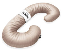 La Bebe™ Maternity Satin Pillow Sì - Duo Art.246558 Satin fabric, beige. Multifunctional maternity pillow with memory foam filling