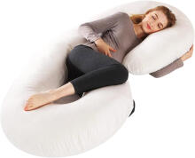 La Bebe™ Maternity Satin Pillow Sì - Duo Art.246563 Satin fabric, grey with pattern. Multifunctional maternity pillow with memory foam filling