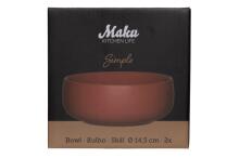 Maku Simple dubenėlis 14,5 cm terakota 2 vnt.