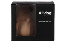 4Living Sauna decoration Santa brown