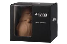 4Living Sauna decoration Santa brown