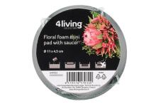 4Living Floral foam mini pad with saucer