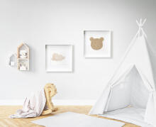 Room Accesories Art.447334 Decorative wall art in frame "Star" – fluffy textile panel for kids' room