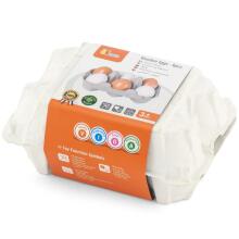 VIGA Wooden Eggs in a carton