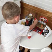 WOOPIE Fast Food XXL Shop Restaurant Cash Register + Beverage Distributor