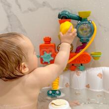 WOOPIE BABY Bath Toy Faucet Shower Fountain Overflow Duck