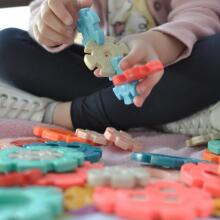 WOOPIE Construction Blocks Waffles Hedgehogs 52 pcs.