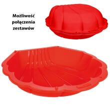 WOOPIE Sandbox Pool Shell Красный 3в1 Сухой бассейн 1 шт.