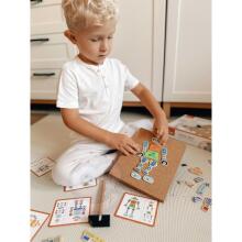 VIGA Wooden Nail Art Robots 45 Pieces Montessori