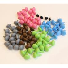 MASTERKIDZ Colorful Jumbo Pegs for STEM Board 128 Pcs - 6 Colors