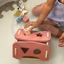 WOOPIE GREEN Wooden Farm Shape and Color Sorter 13 pcs.