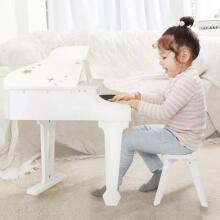 CLASSIC WORLD didelis vaikiškas pianinas su kėde ir mokymosi knyga