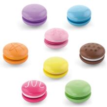 VIGA mediniai sausainiai, spalvingi sausainiai, macarons, 8 vnt. rinkinys