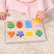Melissa & Doug Shapes Wooden Art.249866 Montessori Wooden Puzzle Board