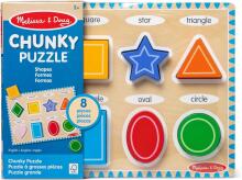 Melissa & Doug Shapes Wooden Art.249866 Montessori Wooden Puzzle Board