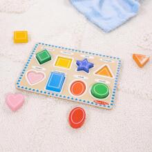 Melissa & Doug Shapes Wooden Art.249866 Montessori Wooden Puzzle Board