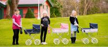 Arrue Katia Jr. Art.250606 Navy  Large classic doll stroller with bag