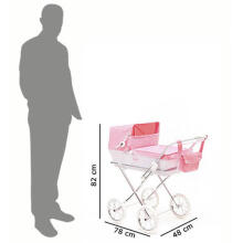 Arrue Prestigio Jr. Art.250609 Arena Large classic doll stroller with bag