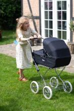 Arrue Prestigio Jr. Art.250610 Navy Large classic doll stroller with bag